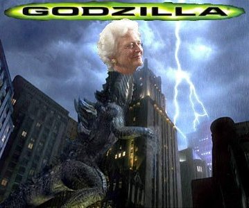 La madre de Bush es Godzilla