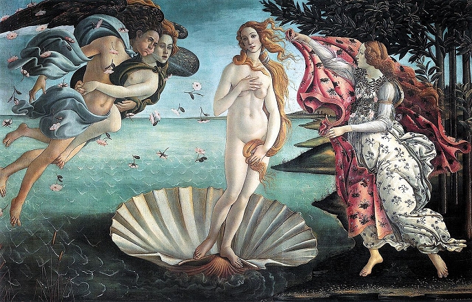 El nacimiento de Venus, de Sandro Botticelli